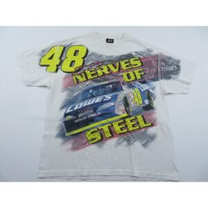 Vintage Jimmy Johnson Nascar T-shirt, All Over Print Sz XL